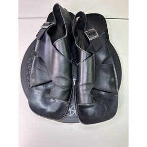 Vintage Kenneth Cole Men’s Black Thong Leather Sandal Size 13 M / 47 EU